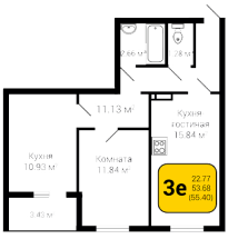3-комнатные квартиры